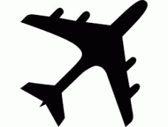 Gravieren Airplane Free DXF File