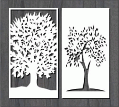 Great Tree Pattern For Laser Cut Cnc Free Vector File