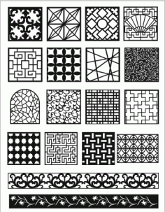 Grill Design Pattern Decoration 5 Free Vector File