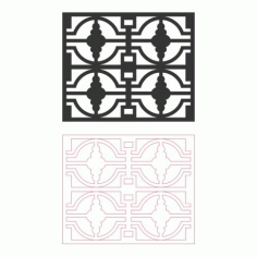 Grille Pattern Designs 122 Free DXF File