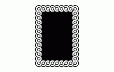 Guilloche Interlaced Band Patterns Free DXF File