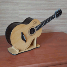 Guitar Bank Kids Coin Bank For Laser Cut Free Vector File