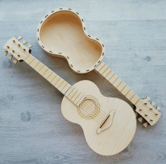 Guitar For Laser Cut Free DXF File