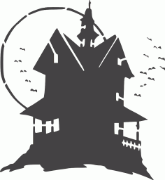 Haunted House Free DXF File