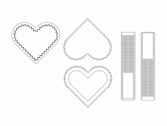 Heart Box Sketch Free DXF File