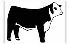 Hereford Cattle Free DXF File