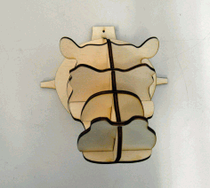 Hippo Head Wall Decor Animal Head Trophy Free DXF File