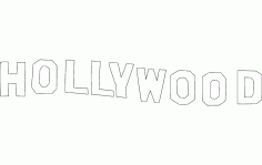 Hollywood Silhouette Free DXF File