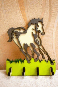 Horse Hanger For Laser Cut Free DXF File