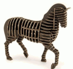 Horse Model For Laser Cut Free Vector File