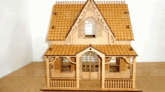 House Made Of Plywood Layout Drawings For Laser Cut Free Vector File, Free Vectors File