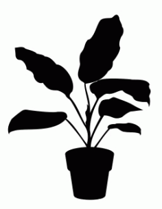 House Plant 2 Free DXF File