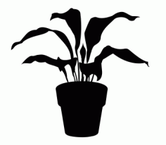 House Plant 3 Free DXF File