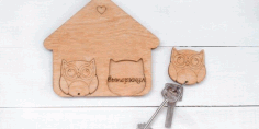 Housekeeper Owls For Laser Cut Free Vector File