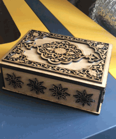Intricate Jewelry Box 4mm For Laser Cutting Free Vector File