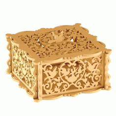 Jewelry Box Laser Cut Projects Made Of Wood Free DXF File
