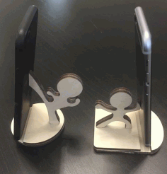 Karate Phone Stand For Laser Cutting Free Vector File