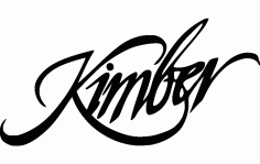 Kimber Gun Logo Free DXF File