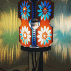 Lamp Daisy For Laser Cut Free Vector File
