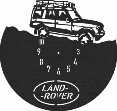 Land Rover Clock Free Vector File