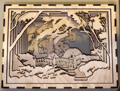 Landscape In A Box 3mm For Laser Cut Free Vector File