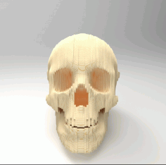 Laser Cut 3d Wooden Skull Free Vector File