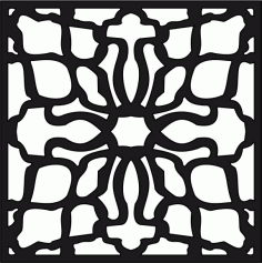 Laser Cut Abstract Geometric Design Pattern Free Vector File
