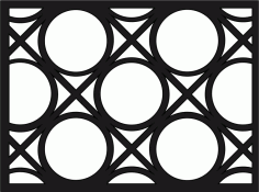 Laser Cut Abstract Geometric Pattern Free Vector File