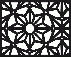 Laser Cut Abstract Geometric Screen Design Pattern Free Vector File