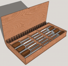 Laser Cut Bbq Skewers Case Wood Storage Box Free Vector File