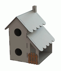 Laser Cut Bird Feeder Bird Nest House Shaped Bird House Free Vector File