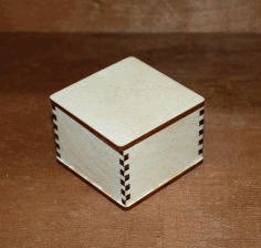 Laser Cut Blank Jewelry Box Blank Unfinished Wooden Box Free DXF File