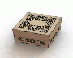 Laser Cut Box Template Free DXF File