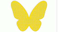 Laser Cut Butterfly For Beads For Knitting Layout Free Vector File