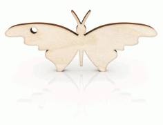 Laser Cut Butterfly Keychain Free Vector File