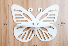 Laser Cut Butterfly Shelf 3d Puzzle Free Vector File
