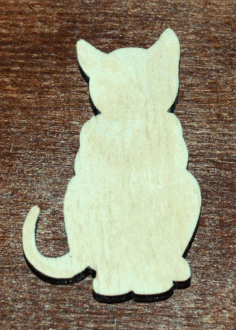 Laser Cut Cat Unfinished Wooden Cutout Free Vector File