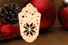 Laser Cut Christmas Ornament Hanging Bauble Christmas Decorations Free Vector File