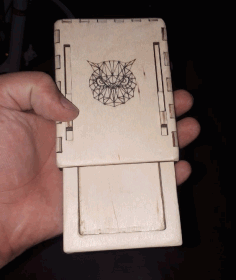 Laser Cut Cigarette Case Wooden Cigarette Box Free Vector File, Free Vectors File