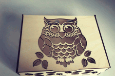 Laser Cut Cnc Project Owl Box Free Vector File