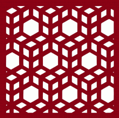Laser Cut Cubes Pattern Free DXF File