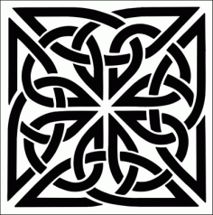 Laser Cut Deco Celtic Stencils Pattern Free DXF File
