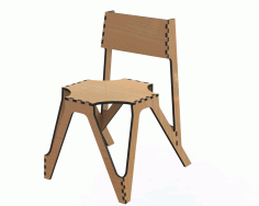 Laser Cut Decor Chair 3d Puzzle Free Vector File