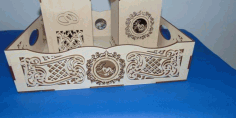 Laser Cut Decorative Trays Box Free Vector File