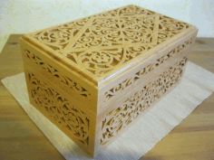 Laser Cut Decorative Wooden Box 6mm Free Vector File