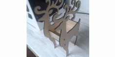 Laser Cut Deer Box (4mm) Free DXF File