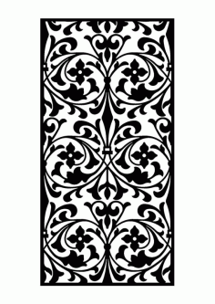 Laser Cut Design Partition Wall Pattern Panel Free DXF File