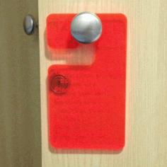 Laser Cut Door Knob Hanger Front Door Reminder Free Vector File