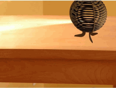 Laser Cut Drawing Kitty Lamp Markiii Template Free DXF File