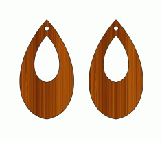 Laser Cut Earrings Set Jewelry Tear Drop Template Wood Cutout Free Vector File, Free Vectors File